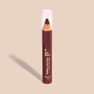 Lápis Multifuncional 3 Em 1 Marrom Animação Toda Colorida 1,2g